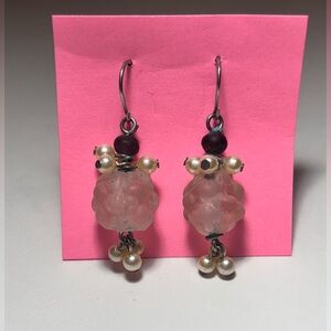 Multi-gem Dangle Earrings
